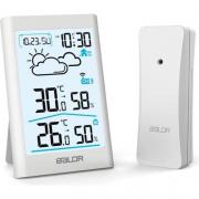 Station Météo Sans Fil avec Ecran Tactile Digitale Thermomètre Hygromètre  Intérieur Extérieur - Stations météo (10724922)