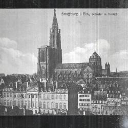 strasbourg munster carte allemande 112e r.i. secteur postal 107 carte postale ancienne