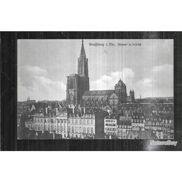 strasbourg munster carte allemande 112e r.i. secteur postal 107 carte postale ancienne