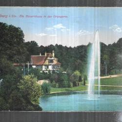 strasbourg orangerie jet d'eau carte postale allemande carte postale ancienne