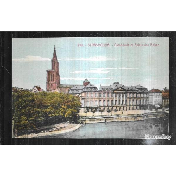 strasbourg cathdrale et palais des rohan carte postale ancienne