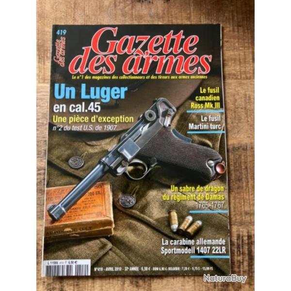 Gazette des armes n*419 Avril 2010