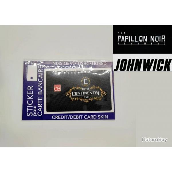 REDUCTION! JOHN WICK sticker CARTE BANCAIRE [US] afin de la transformer  BLACKCARD CONTINENTAL