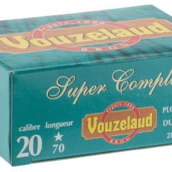 4 boites Cartouches Vouzelaud - Super Complice 70 - Cal. 20/70 n°7