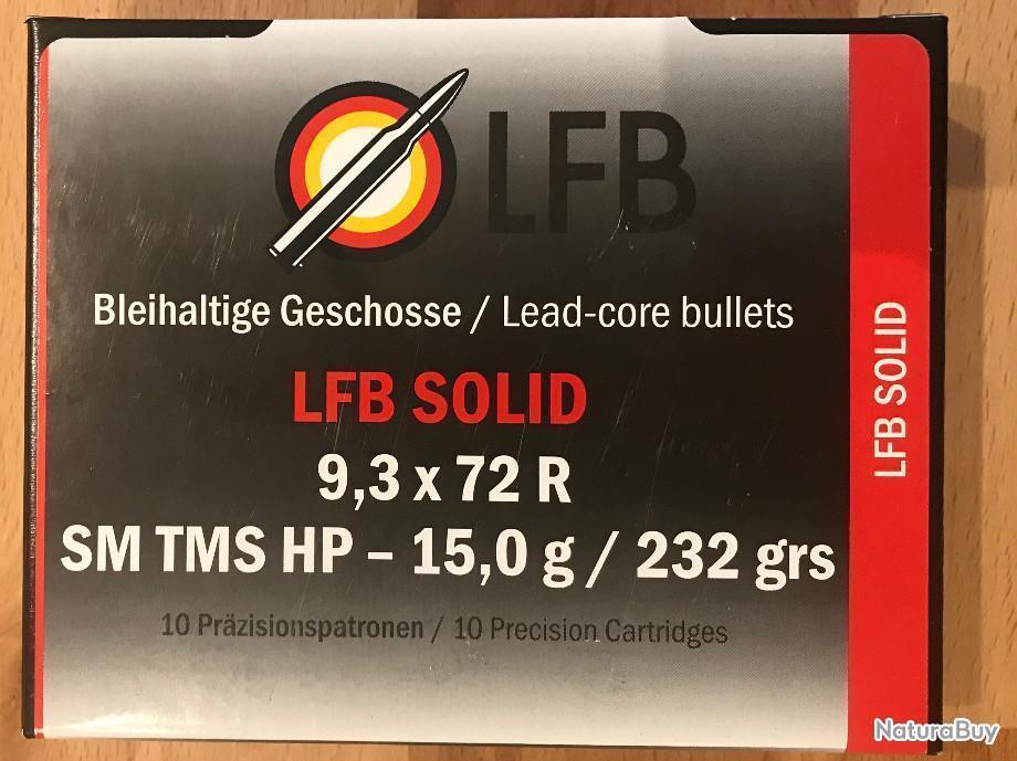 munitions-lfb-calibre-9-3x72-r-sm-tms-hp-15-0-g-boite-de-10-munitions