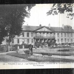 tours la préfecture carte postale ancienne