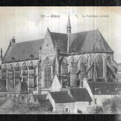 cléry la basilique abside carte postale ancienne