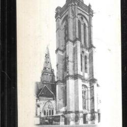 senlis tour de l'ancienne église saint pierre carte postale ancienne