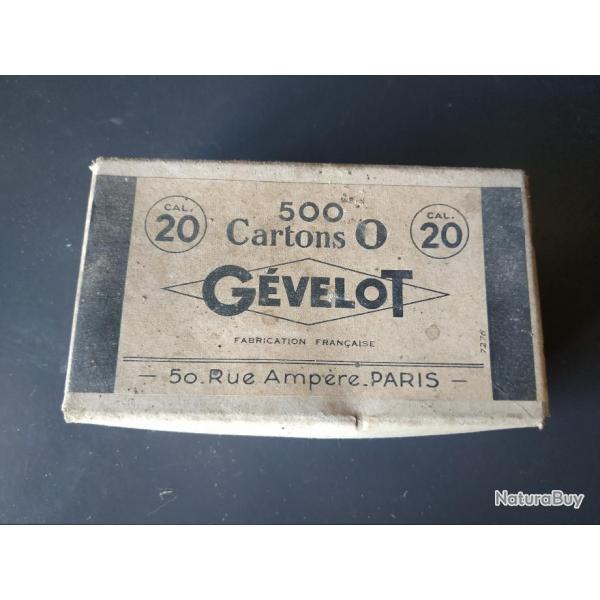 Boite de cartons 0 Gvelot cal. 20