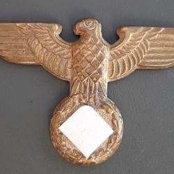 Insigne Allemand Aigle de Casquette doré ORIGINAL 2° Guerre WWII