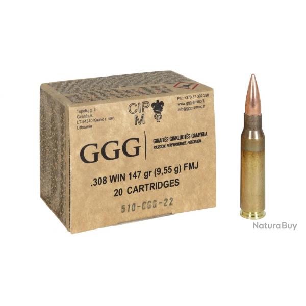 GGG cal.308 Win FMJ 147 gr /20