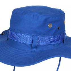 Chapeau Bob safari Bleu Tendance en Coton Azzy Taille unique Bleu