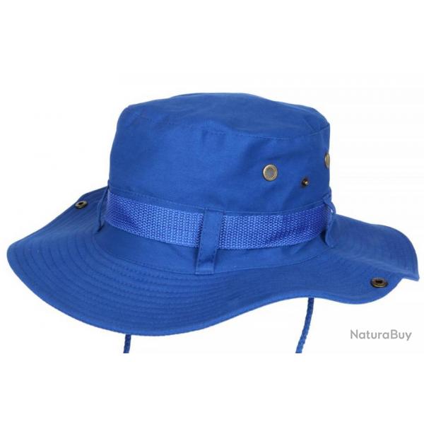 Chapeau Bob safari Bleu Tendance en Coton Azzy Taille unique Bleu