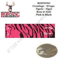 BOHNING Blazer Tiger Arrow Wraps 4 ou 7 pouces autocollants tigrés de type cresting pour flèches Tig