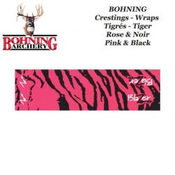 BOHNING Blazer Tiger Arrow Wraps 4 ou 7 pouces autocollants tigrés de type cresting pour flèches Tig