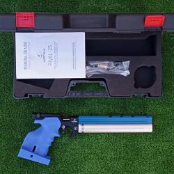 PISTOLET DE TIR OLYMPIQUE PCP ARCEA-SNOWPEAK PP20  4,5 mm 7,5 Joul. BLEU-RAIL BLEU ( Droitier )