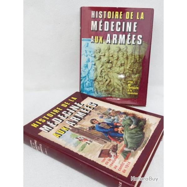 2 volumes de l'Histoire de la mdecine aux armes.