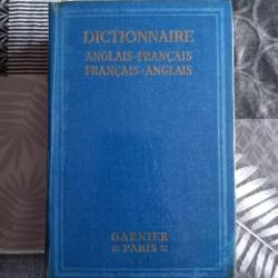 Ancien dictionnaire Garnier Paris Anglais français Français anglais