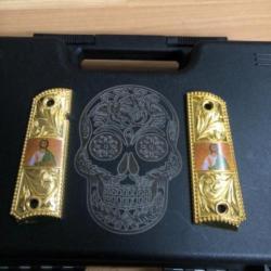 Grips 1911 plaqués Or