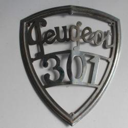 Insigne automobile Plaque calandre radiateur Peugeot 301 Car Badge