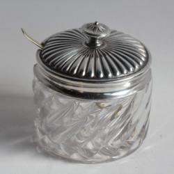 BACCARAT Pot à confiture cristal Bambou torsadé