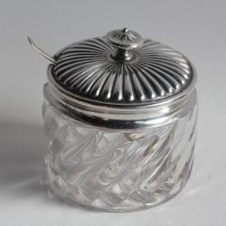 BACCARAT Pot à confiture cristal Bambou torsadé