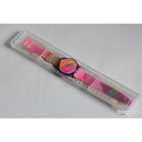 SWATCH Montre Fluo Seal GV 700 Day date 1993