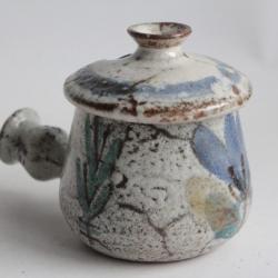Gustave REYNAUD Pot à condiments céramique Le Mûrier Vallauris