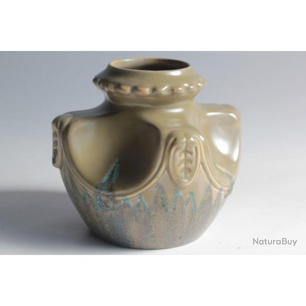 Vase cramique Julius Dressler Vienne Autriche Art Nouveau
