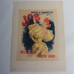 CHERET Jules Lithographie Papier à cigarettes JOB 1889 Art Nouveau