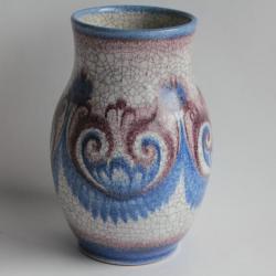Vase céramique émaillée Gmunden Handarbeit Autriche