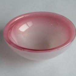 MURANO Coupelle Vide poche verre rose poudre d'or