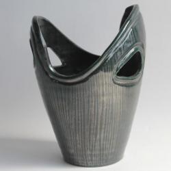 ACCOLAY Vase céramique émaillée forme libre