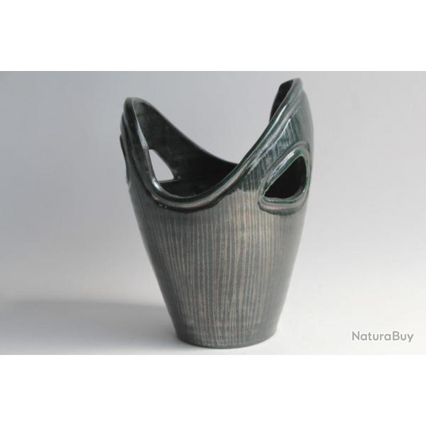 ACCOLAY Vase cramique maille forme libre