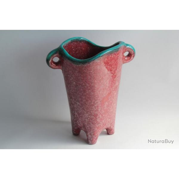 ACCOLAY Vase quadripode cramique maille