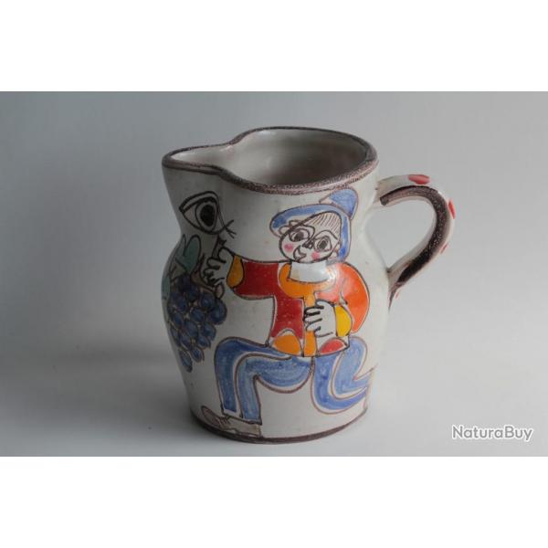 Giovanni DE SIMONE Pichet cramique Sangria Italie 1965