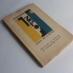 Livre Zero Jean Bard pièce en 3 actes 1930