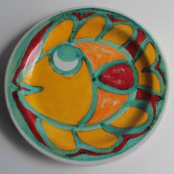 Giovanni DE SIMONE Assiette céramique Poisson