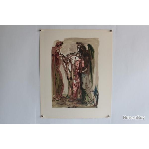 SALVADOR DALI Lithographie La divine comdie Les orgueilleux