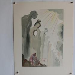 SALVADOR DALI Lithographie La divine comédie La seconde Corniche