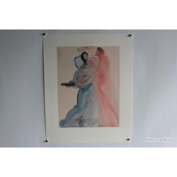SALVADOR DALI Lithographie La divine comdie La splendeur de Batrice