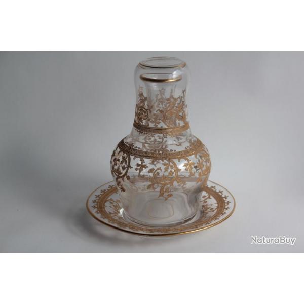 SAINT LOUIS Service de nuit cristal filigran