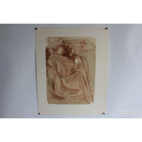 SALVADOR DALI Lithographie La divine comdie Annonce vnement