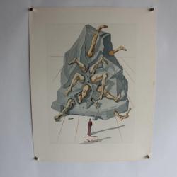 SALVADOR DALI Lithographie La divine comédie Les Simoniaques