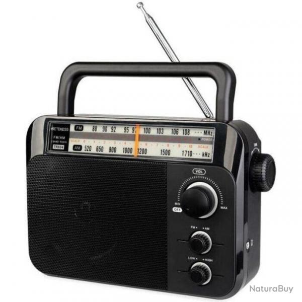 Retekess TR604 Radio FM AM Portable avec poigne AC DC Transistor vintage