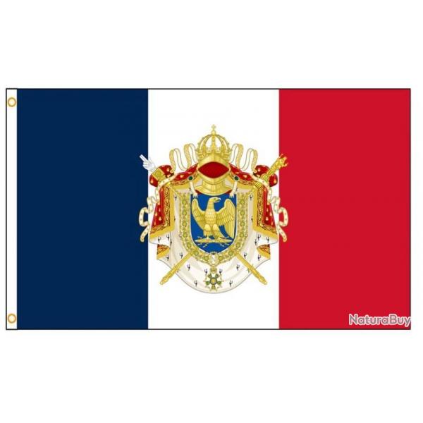 Drapeau FRANCE NAPOLEON AIGLE IMPERIAL/90cm sur 60cm