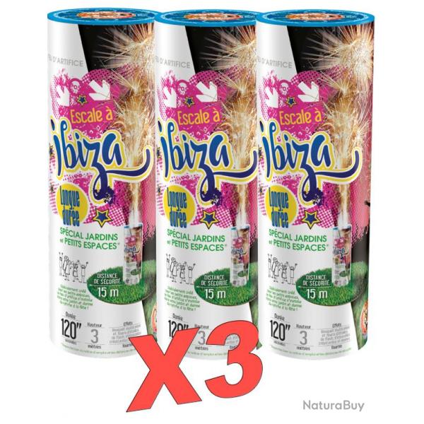 FEU D'ARTIFICE ESCALE  IBIZA - Lot de 3