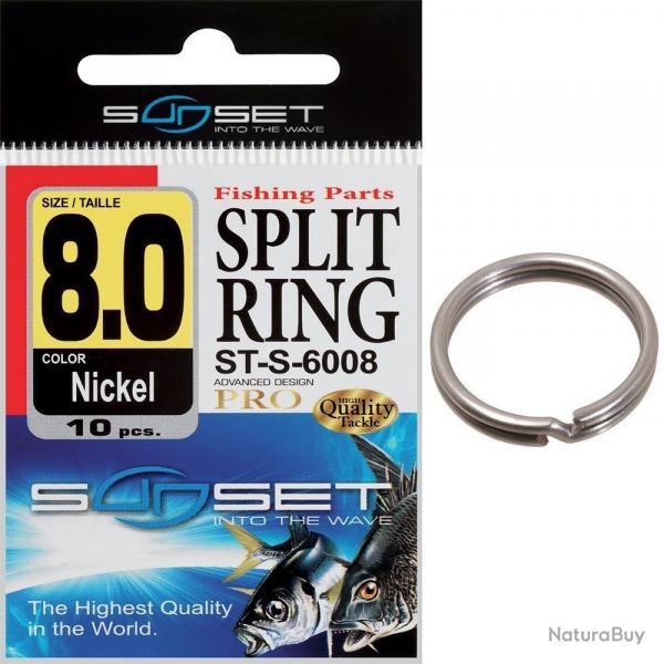 ANNEAUX BRISS ROND SUNSET SPLIT RING ST-S-6008 4,5 mm