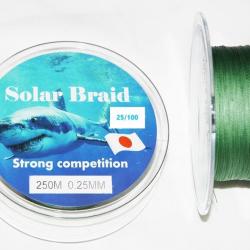 TRESSE SOLAR BRAID BOBINE DE 250 M 25/100