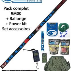 Set pêche Coup / Carpodrôme Garbolino Bulldog carp 9M00 + Rallonge + Power kit + set accessoires